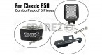 For Royal Enfield Classic 650 3 Pcs Accessories Combo Pack - SPAREZO